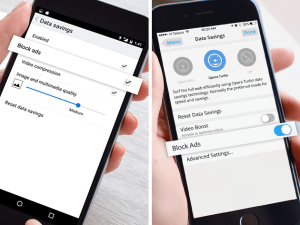 Ad blocker in Opera for Android and Opera Mini for iOS