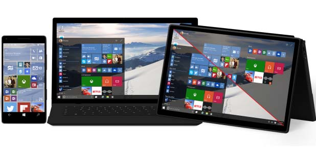 Antarmuka Windows 10