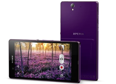 Ilustrasi Sony Xperia Z3 Ungu