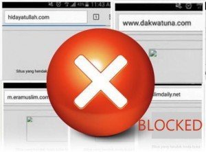 Ilustrasi blokir situs internet