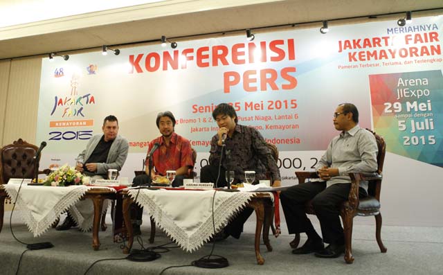 Press conference Jakarta Fair Kemayoran 2015