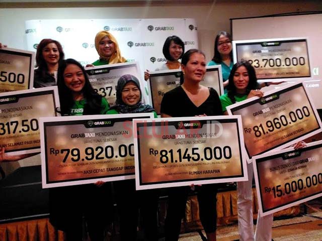 Penyerahan donasi dari GrabTaxi (Foto: Choi/Selular.ID)