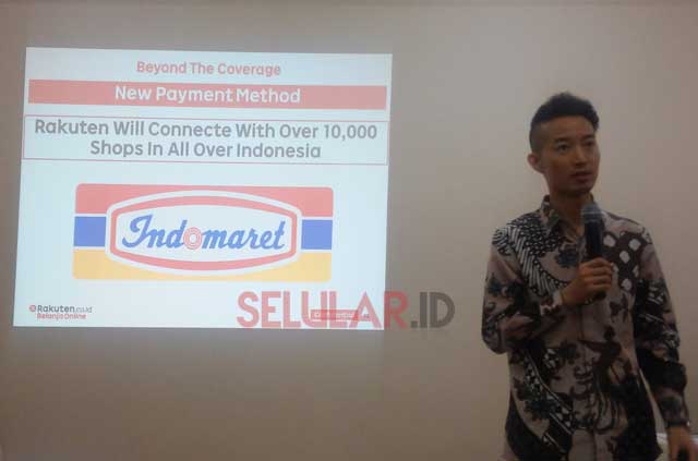Yasunobu Hashimoto, Direktur Rakuten Belanja Online, dalam perayaan HUT ke-4 dengan menggelar Rakuten Expo (4/6/2015)