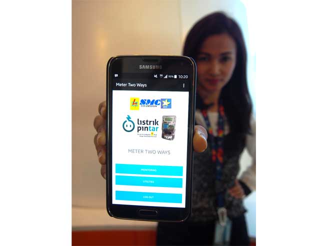 Tampilan muka SIMPLY di smartphone Android