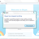 skype crash