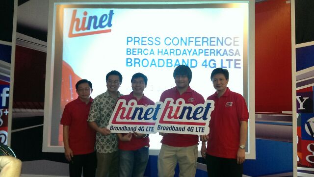 Peluncuran layanan Hinet berbasis 4G LTE