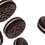 5 Generic chocolate sandwich cookies. Image shot 2005. Exact date unknown.