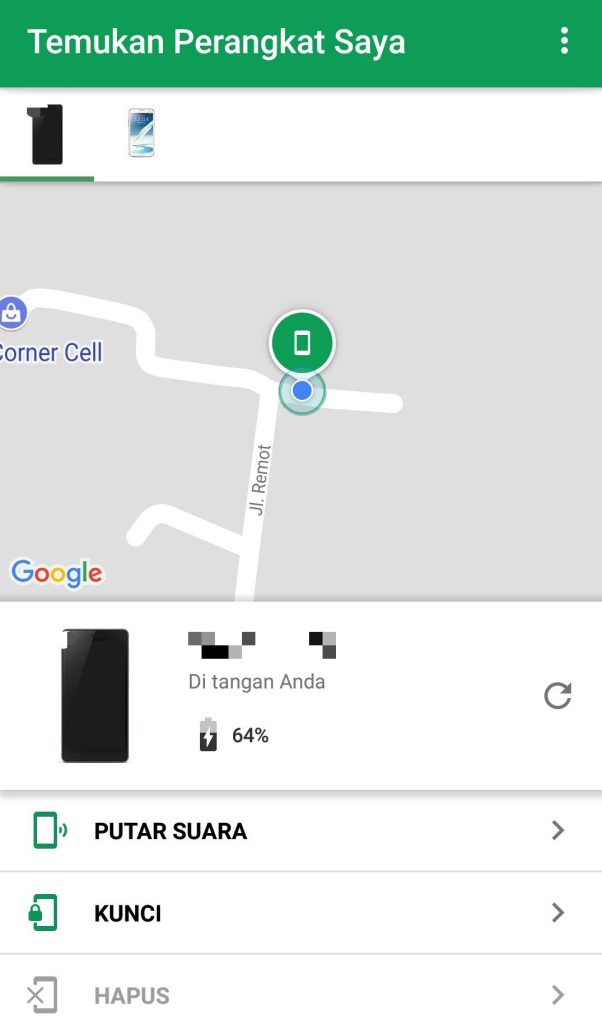 tutorial menemukan android hilang