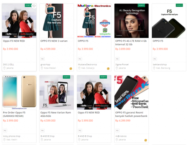OPPO F5 Price