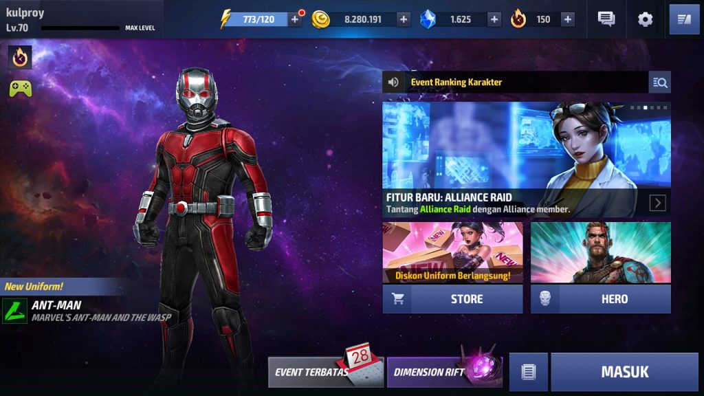 Update Marvel Future Fight Ant Man and The Wasp