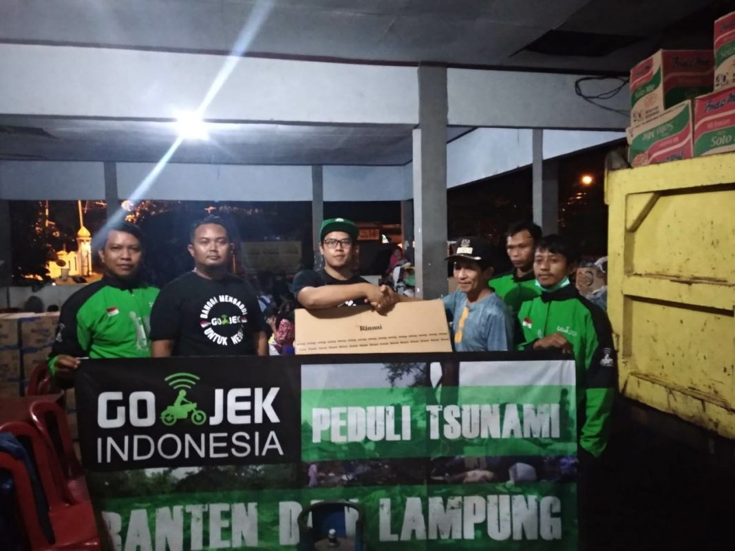 Gojek Peduli Tsunami Banten dan Lampun