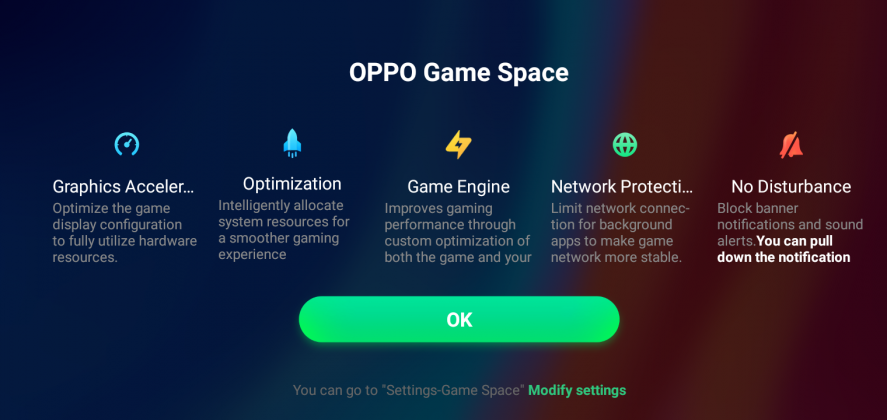 Oppo Game Space