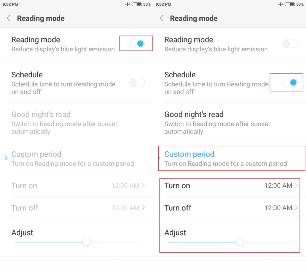 Night mode pada smartphone Android