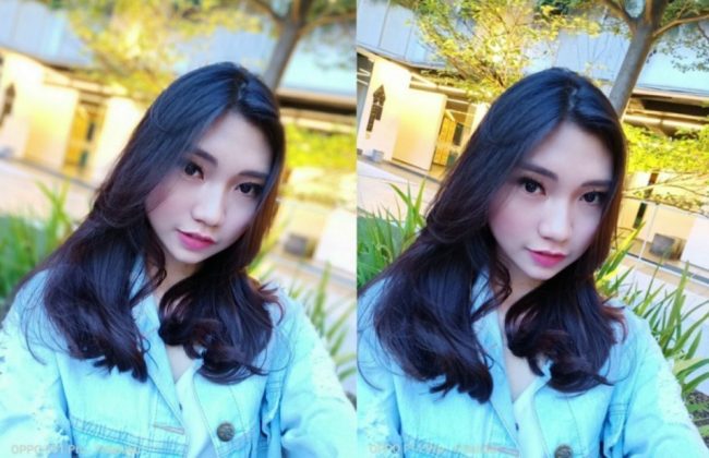 Hasil foto selfie dengan Oppo F11 Pro