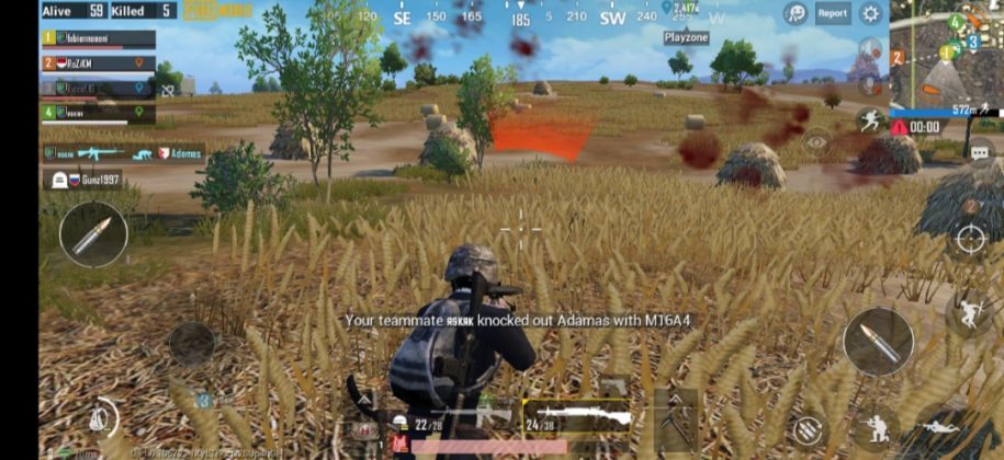 Bermain game PUBG di Redmi Note 7