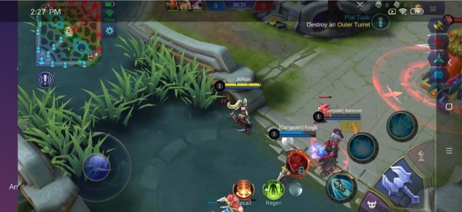 Bermain Mobile Legend di Redmi Note 7
