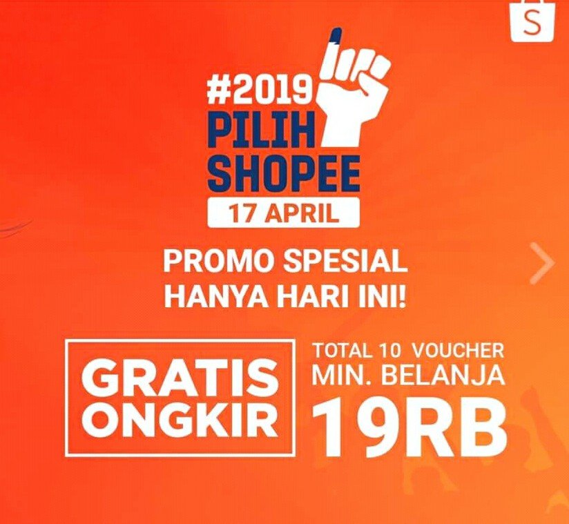 Shopee Promo Pemilu 2019