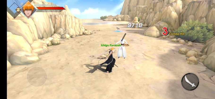Bermain game Bleach di Huawei P30