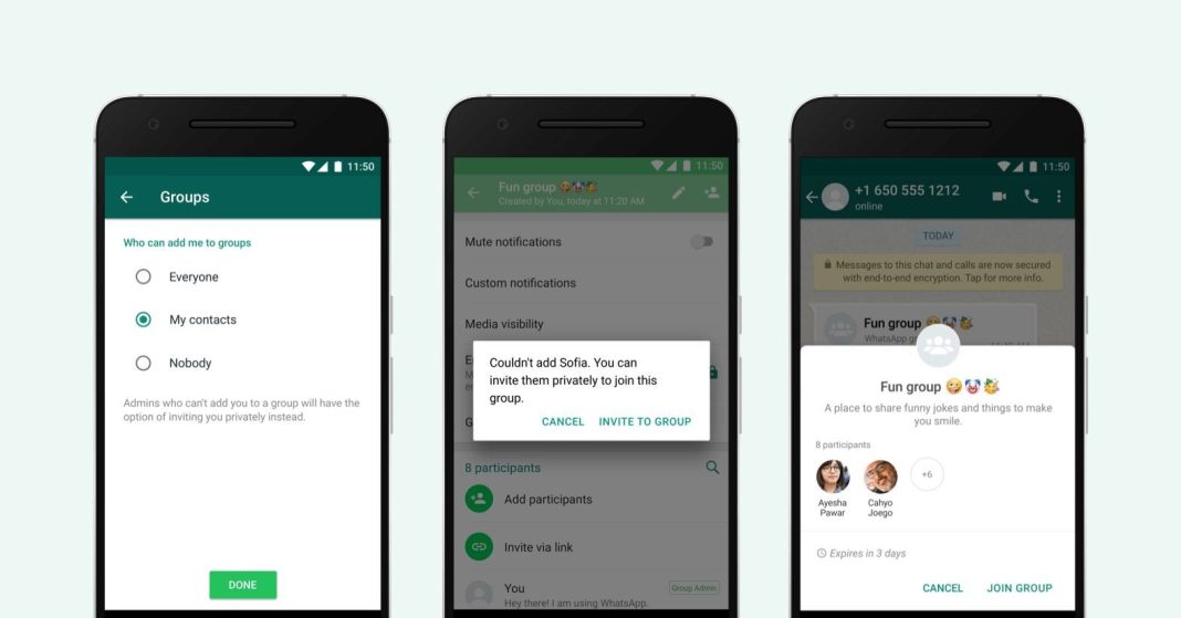 cara menolak grup whatsapp, membatasi undangan grup whatsapp