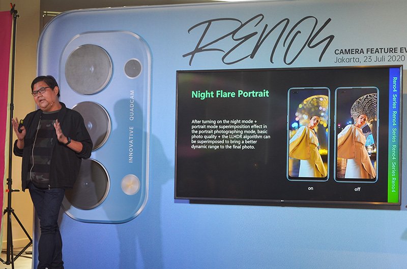 Fitur Night Flare pada kamera Oppo Reno4