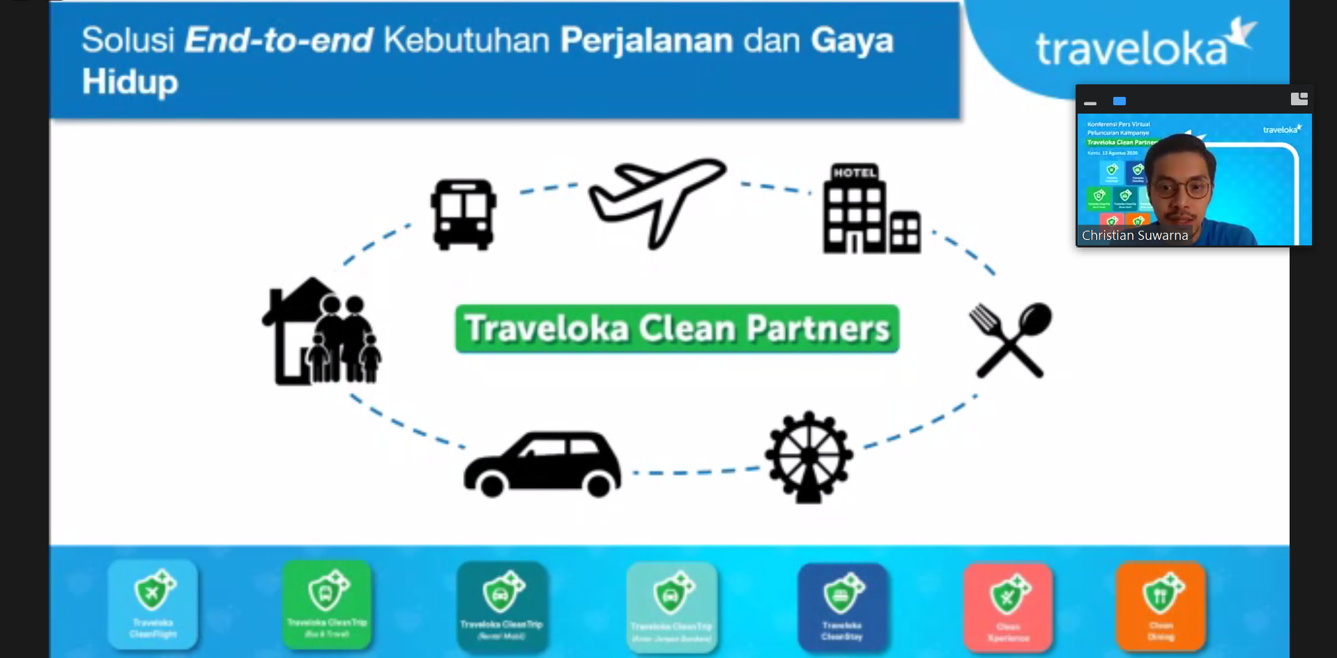 Traveloka Clean Partners Launch - Traveloka CMO Christian Suwarna
