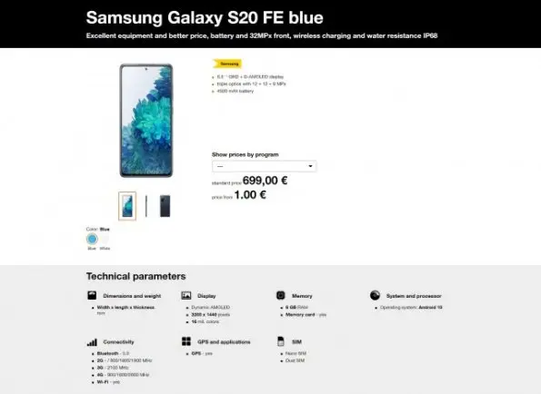Samsung Galaxy S20 FE