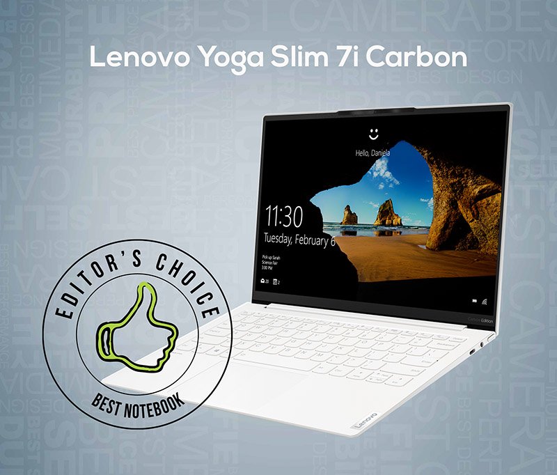 Lenovo Yoga Slim 7i Carbon - Best Notebook Selular Editor's Choice 2020