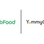 Logo GrabFood dan Logo Yummy Corp