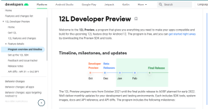bocoran perilisan android 12