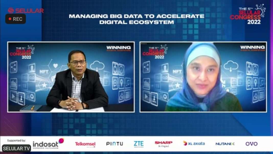 Vice President Data Solution Telkomsel Mia Melinda (kanan)