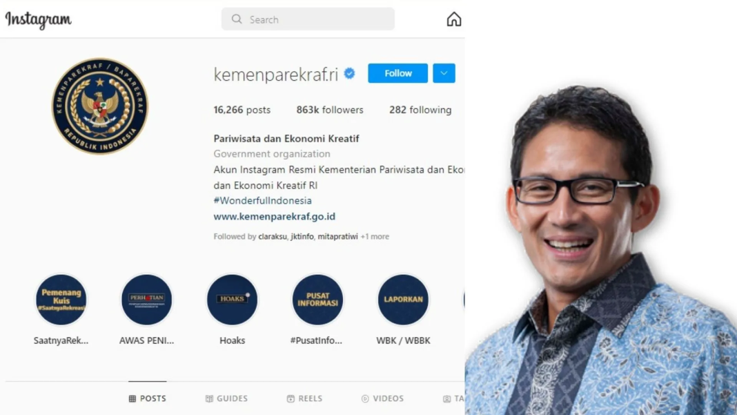 Instagram Kemenparekraf