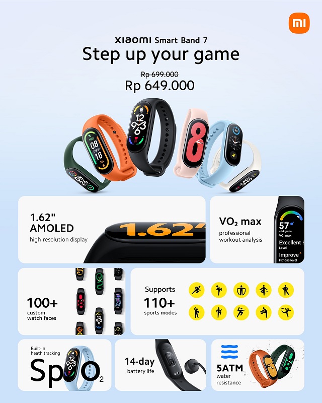 Xiaomi Smart Band 7 Indonesia price