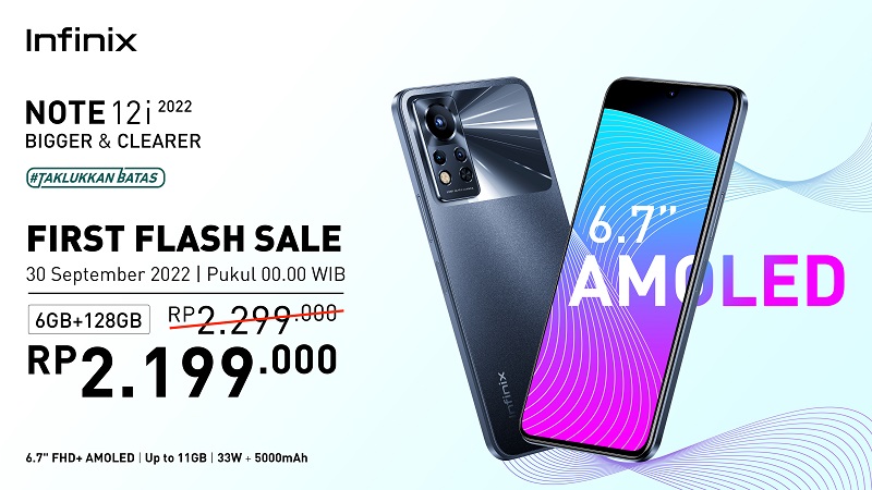 Infinix Note 12i 2022 Meluncur, Harga Rp2 Jutaan sudah AMOLED dan Helio G85
