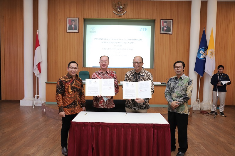 Setelah ITS dan Telkom University, ZTE Kolaborasi Riset dengan UGM