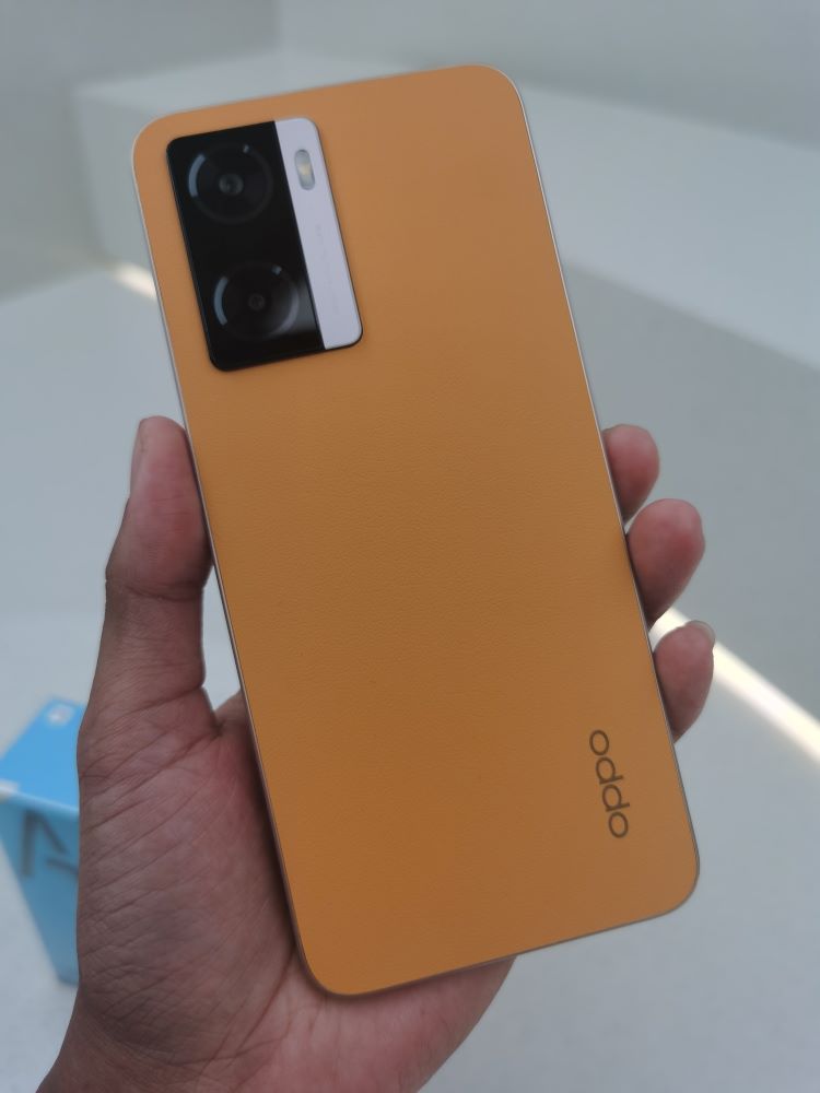 Sunset Orange Material Design Fiberglass-Leather