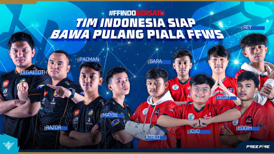 Dua wakil Indonesia di Free Fire World Series (FFWS) 2022.