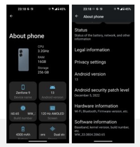 Asus Zenfone 9 