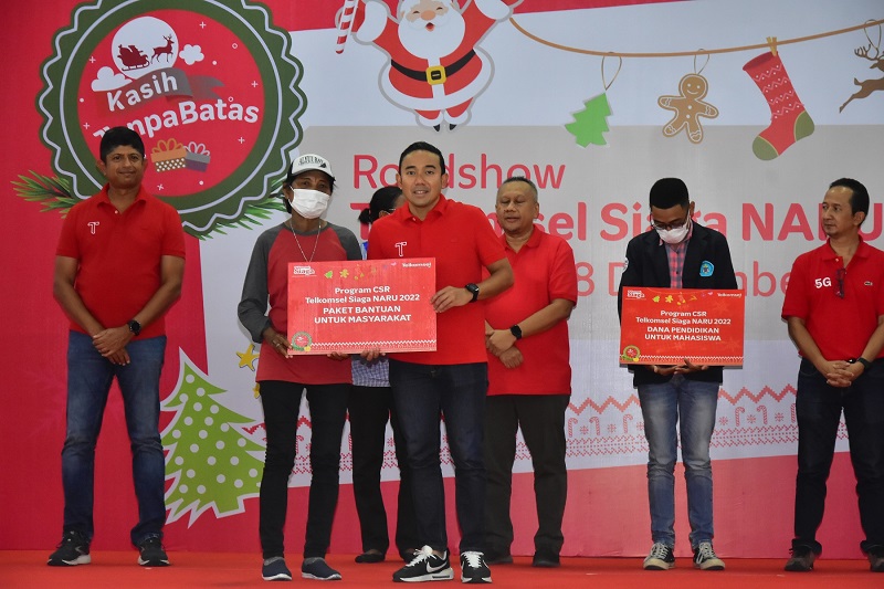 Telkomsel Siaga Berbagi Kasih Tanpa Batas di Momen Natal 2022