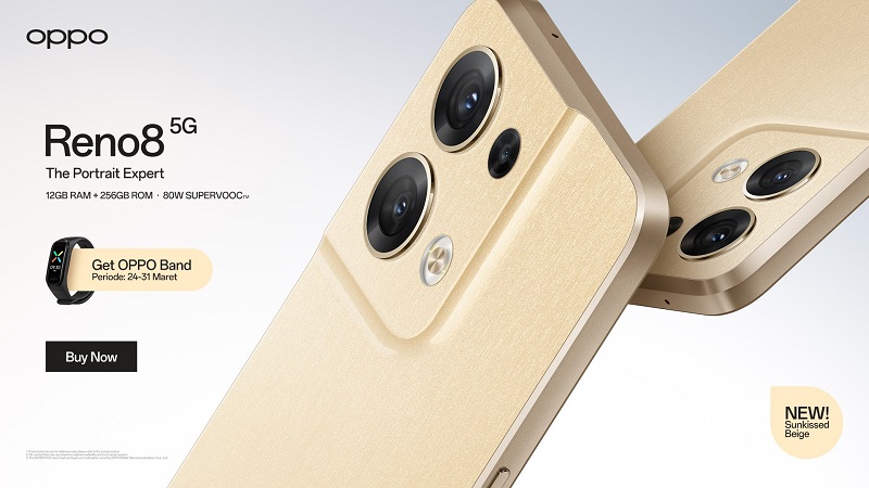 Oppo Reno8 5G Warna Baru RAM 12GB