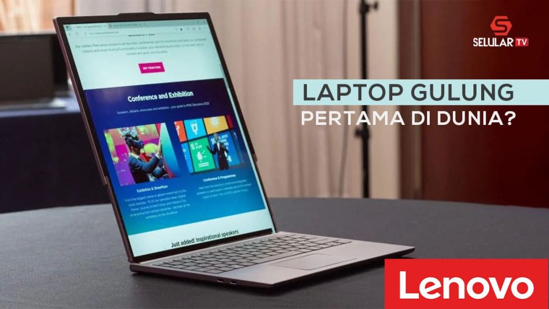 laptop gulung Lenovo