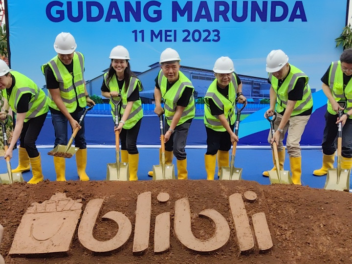 Peresmian Pembangunan Warehouse Blibli oleh manajemen Blibli (Foto: Selular.id)
