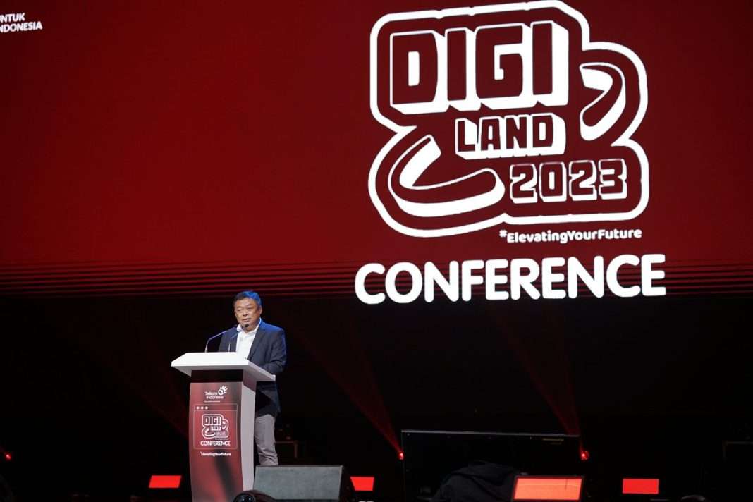 Direktur Utama Telkom Ririek Adriansyah di Digiland 2023.