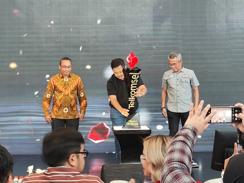 Nur Hidayat Dwi Santoso, General Manager Media Channel Telkomsel pada Press Conference Kick Off Awarding Vote Telkomsel Awards 2023 di Jakarta, Kamis (13/7)