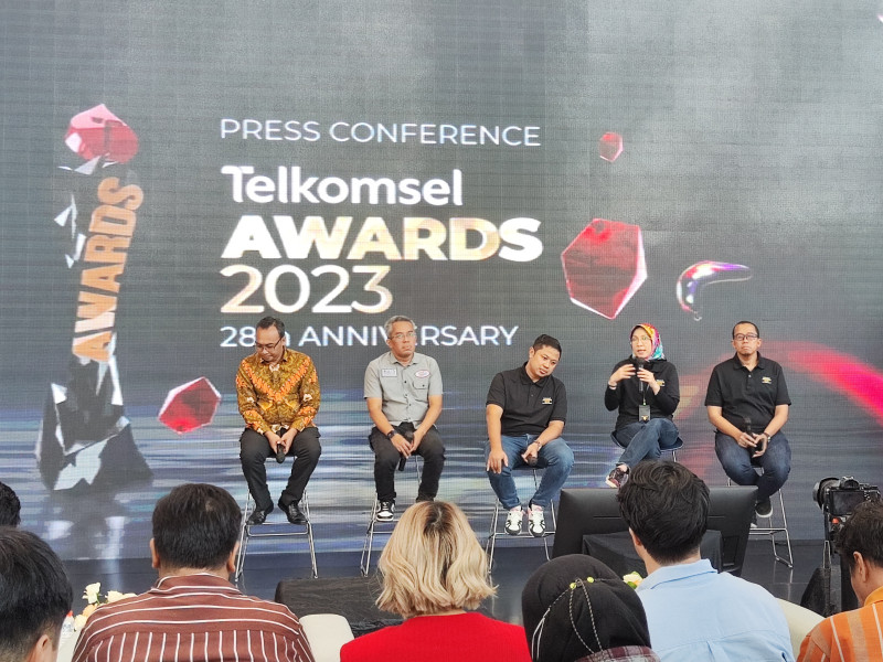 Tuty R. Afrizapada - Vice President Prepaid Consumer Marketing Telkomsel pada Press Conference Kick Off Awarding Vote Telkomsel Awards 2023 di Jakarta, Kamis (13/7)
