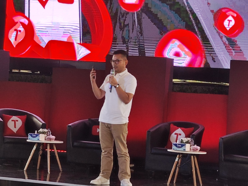 Nirwan Lesmana, Vice President Digital Lifestyle Services Telkomsel, pada press conference Kolaborasi Telkomsel dan YouTube di Jakarta, Senin pagi (21/08/2023).