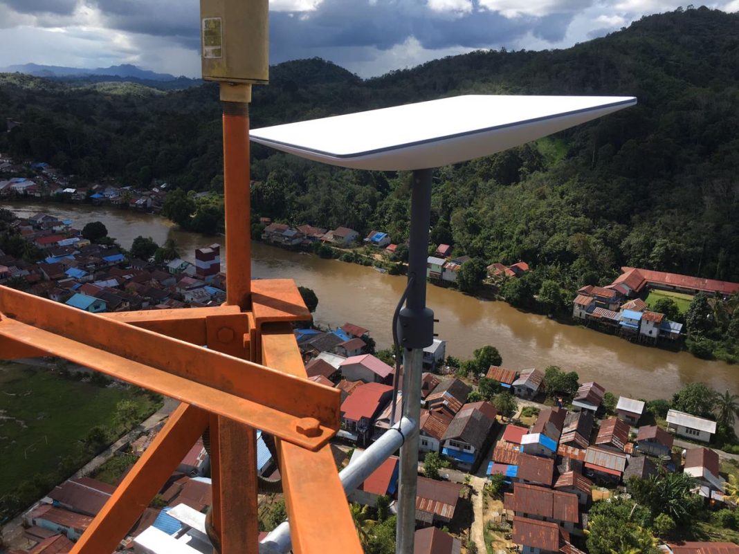 Layanan Internet Starlink Vsat Star milik Telkomsat dan SpaceX Mengudara di Papua