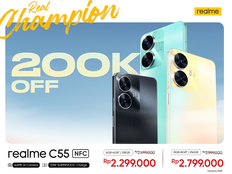 Realme C55 pangkas harga