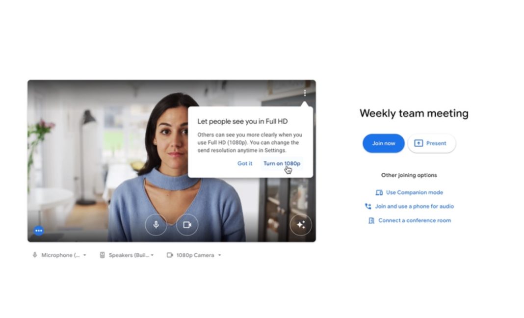 Google Meet Tambahkan Resolusi Video 1080p Untuk Panggilan Grup
