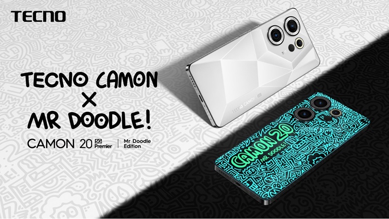 Tecno Camon 20 Series Edisi Mr Doodle Bawa Fitur Dynamic Port