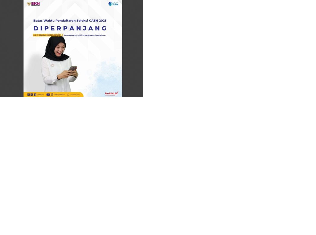 Laman CASN down, pendaftaran CPNS dan PPPK diperpanjang.